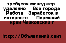 требуеся менеджер (удалённо) - Все города Работа » Заработок в интернете   . Пермский край,Чайковский г.